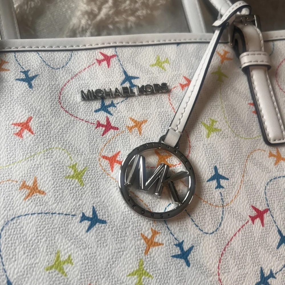 Rare Michael Kors Jet Set Airplane Tote NWT